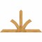 Ekena Millwork Richland Rough Sawn Timber Gable Bracket, Western Red Cedar, 84"W x 45"H x 2"D x 6"F, 13/12 Pitch GBW084X45X0206RIC00RWR - alternate 1